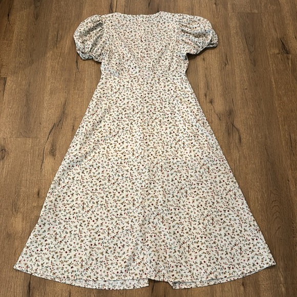 Shein Cream Floral Maxi Dress - Picture 5 of 5